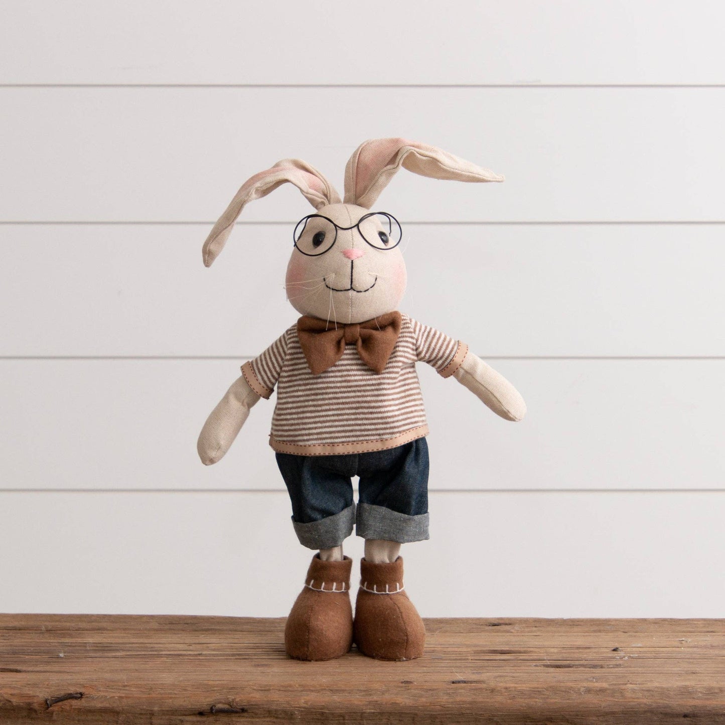 Standing Boy Rabbit With Glasses