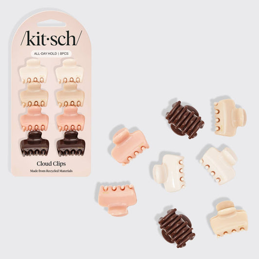 Mini Cloud Claw Clips 8pc Set - Rosewood