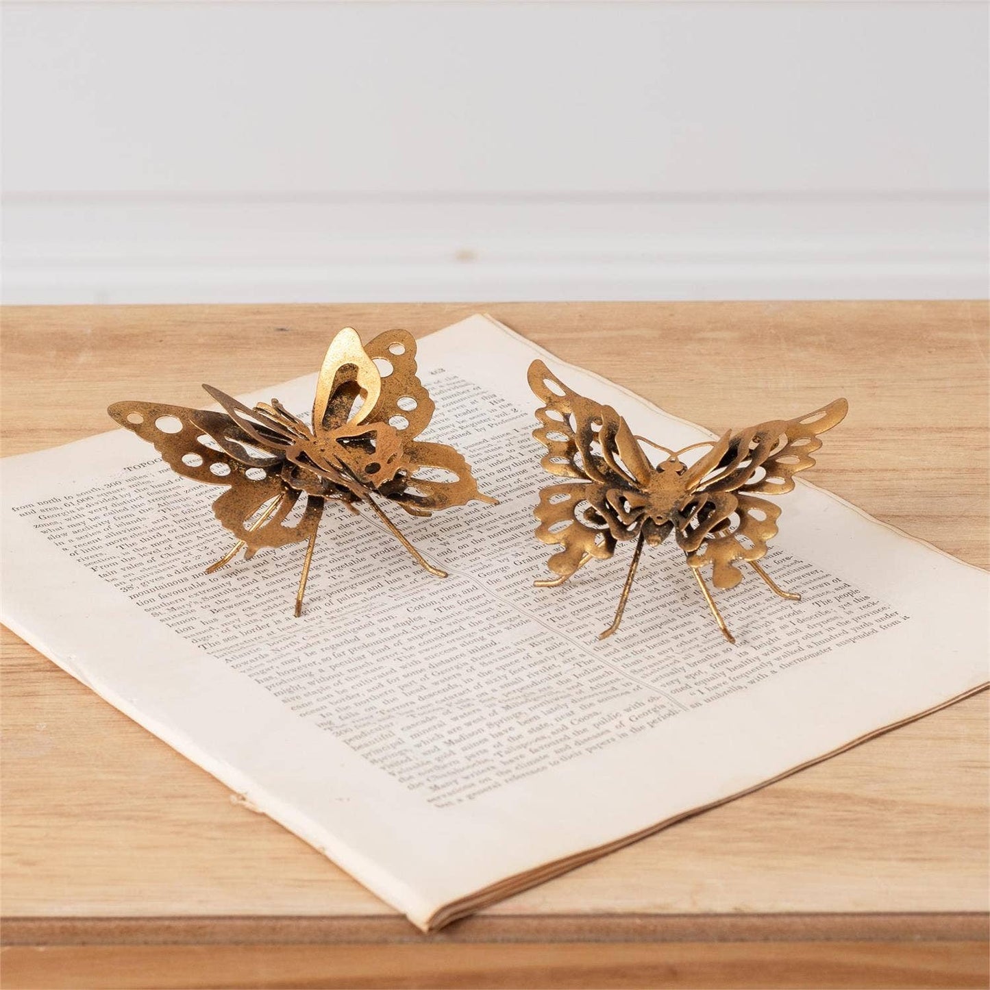 3D Metal Gold Butterfly