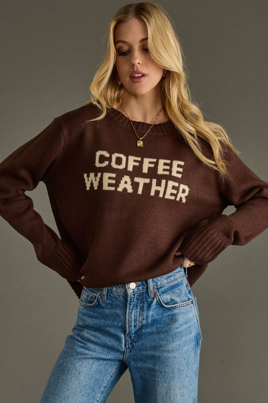 Coffee Weather Sweater Brown
