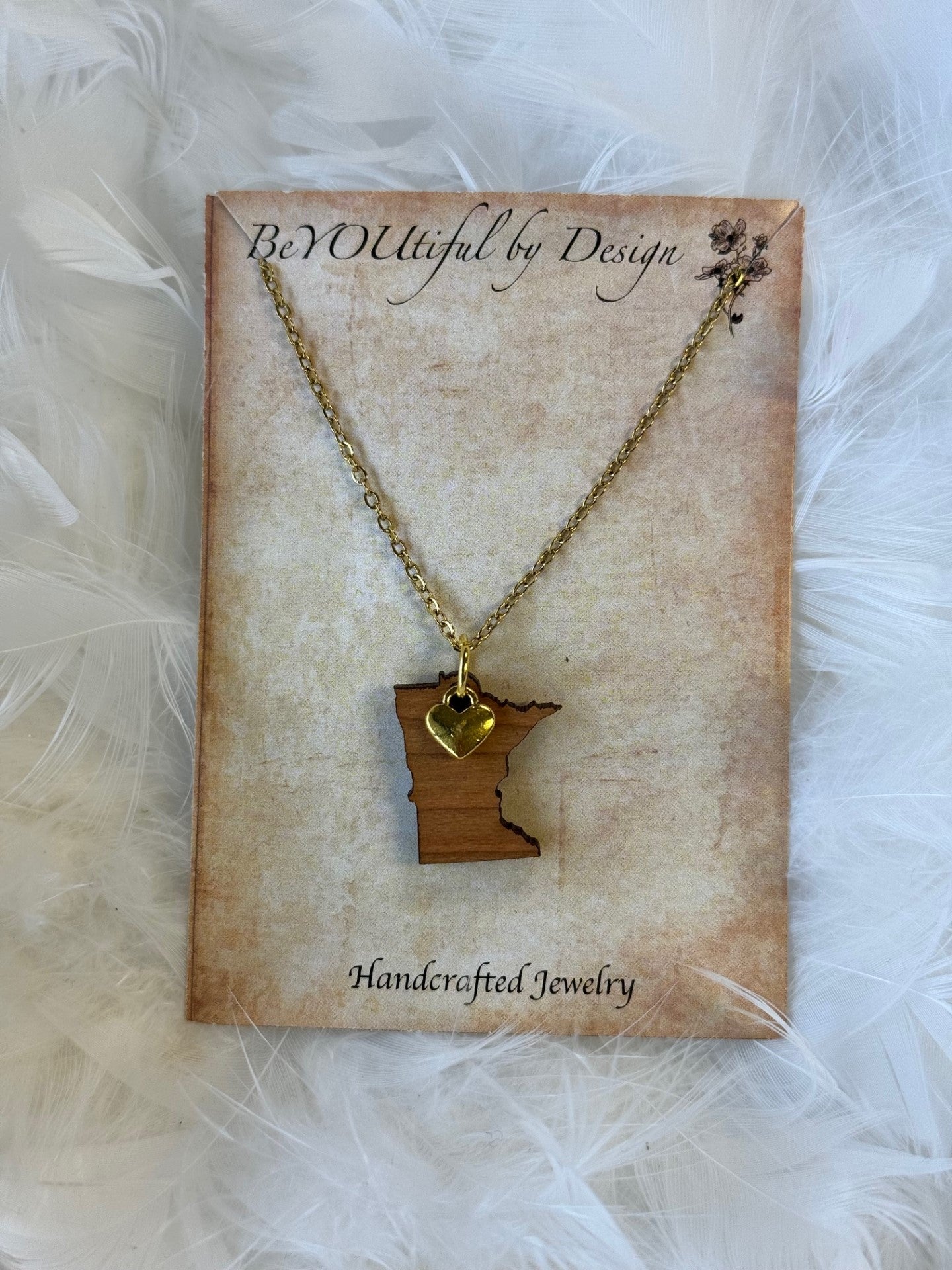 MN heart necklace