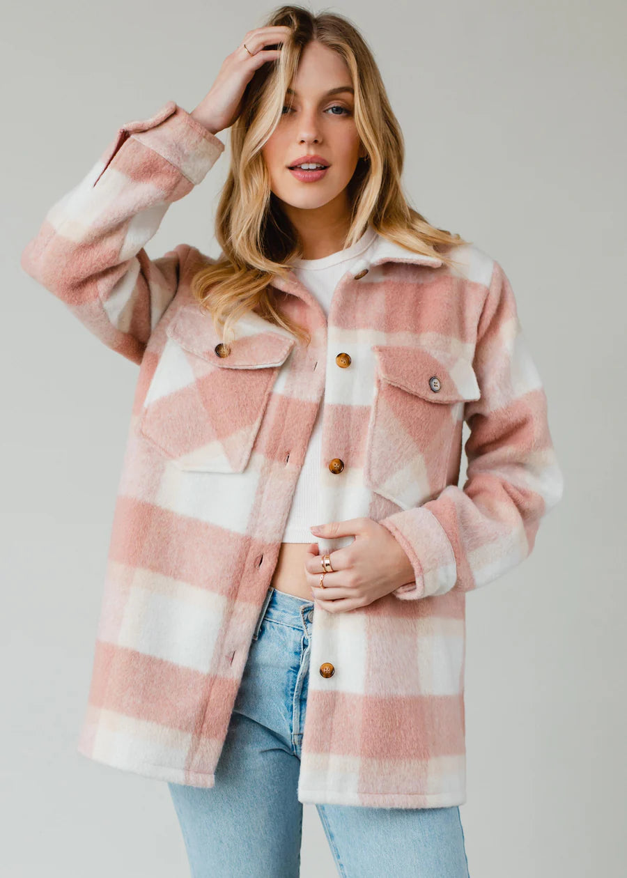 Pink Plaid Jacket