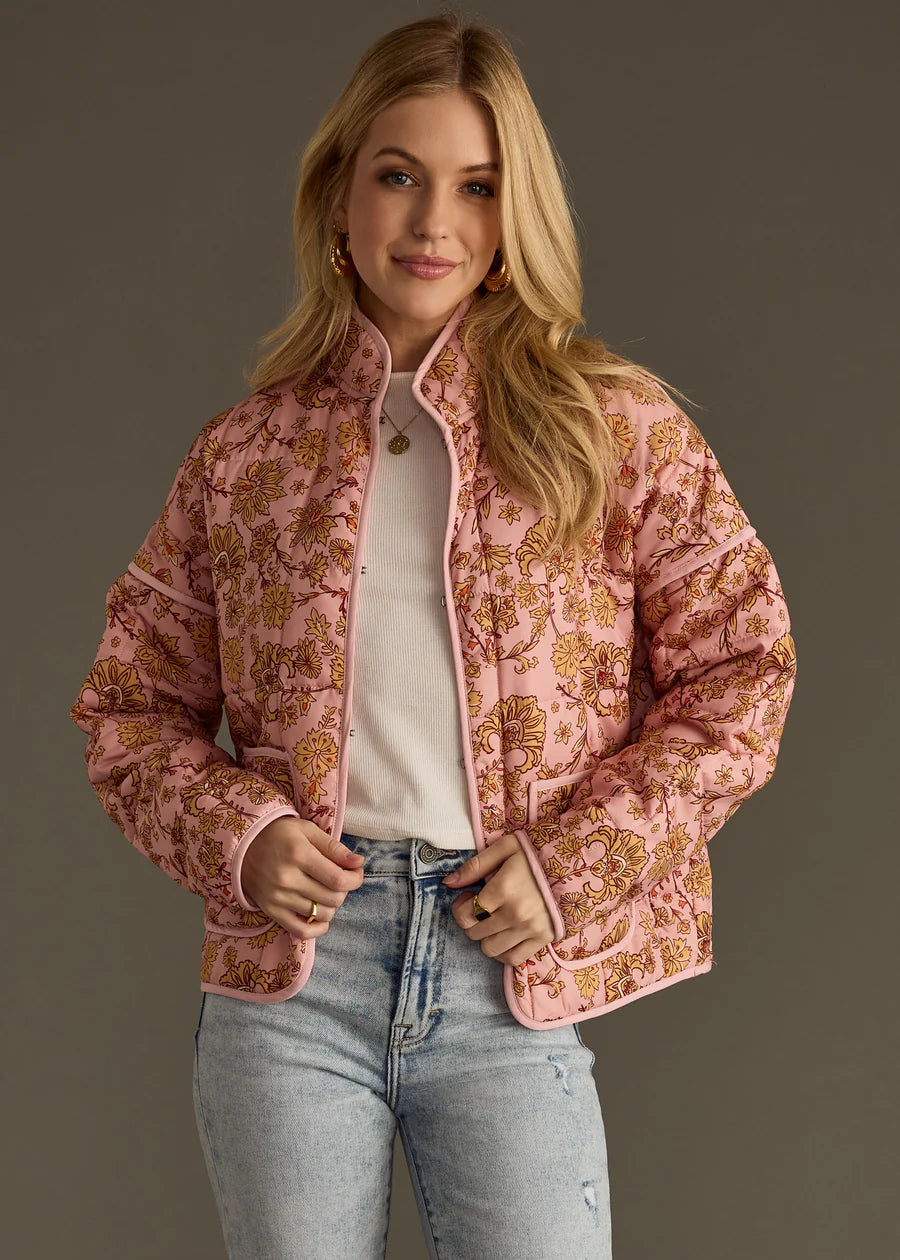 Quilted Jacket Pink