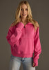 Funnel Neck Sweatshirt Pink