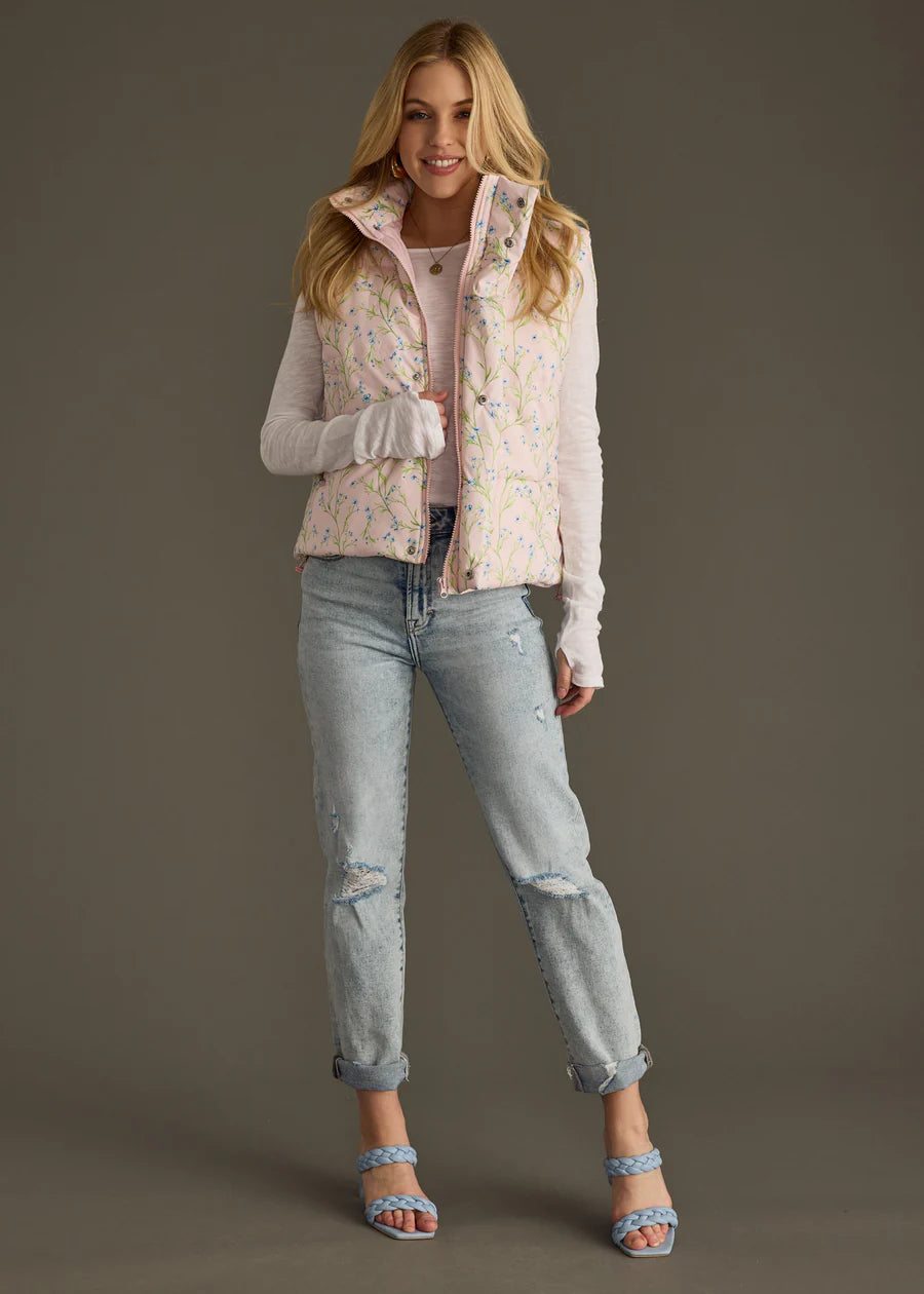 Floral Vest Pink