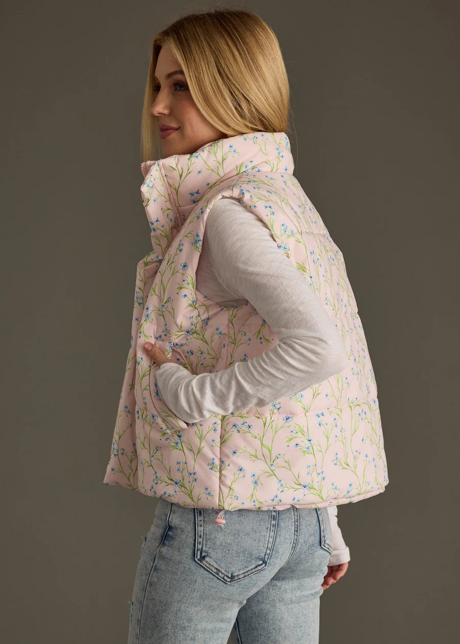 Floral Vest Pink