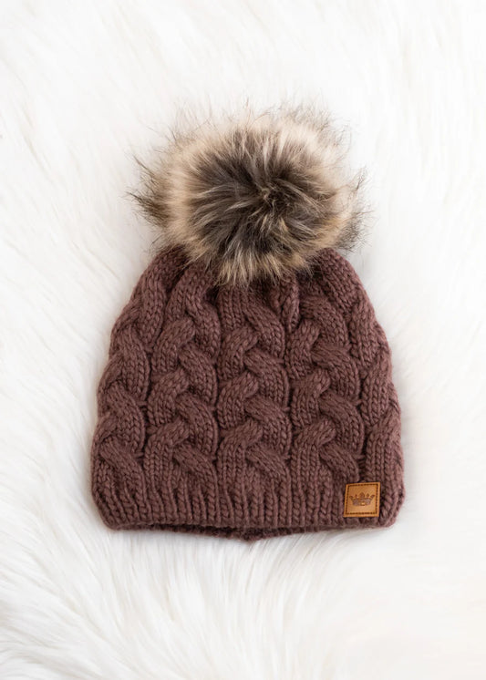 Chocolate Knit Hat