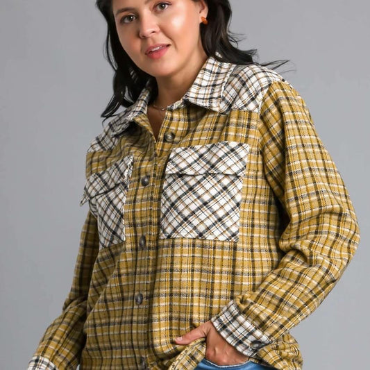 Mustard Flannel Plus