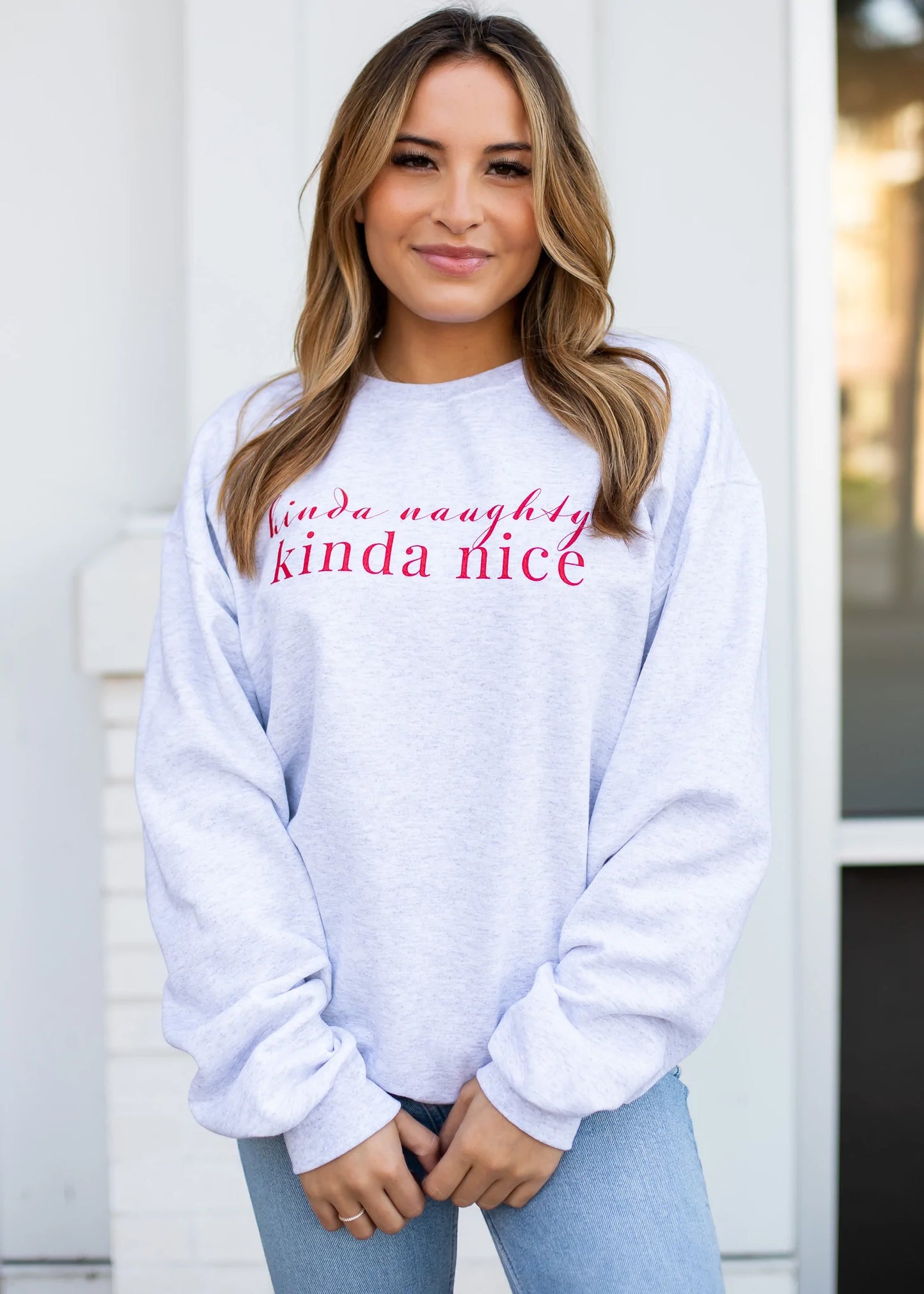 Kinda Naughty Crewneck Sweatshirt