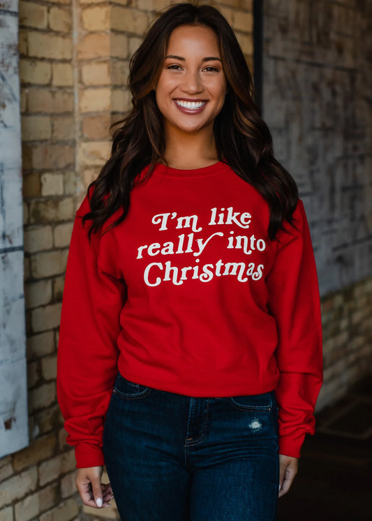 Really Into Christmas Crewneck Sweatshirt
