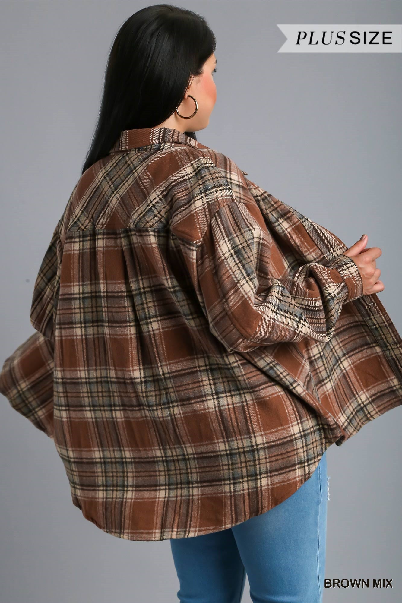Brown Flannel Plus