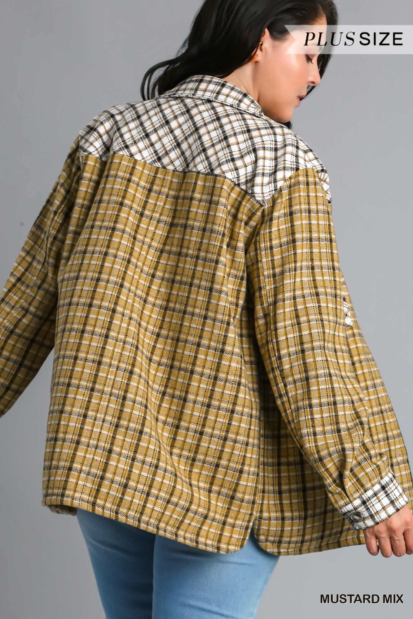 Mustard Flannel Plus