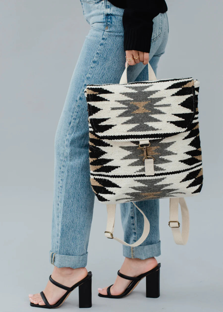 Woven Aztec Backpack