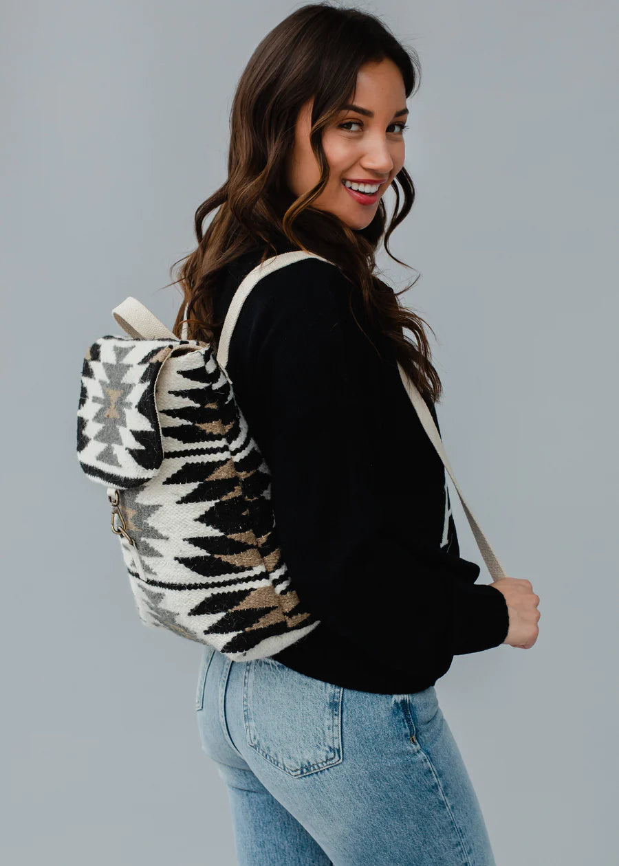 Woven Aztec Backpack