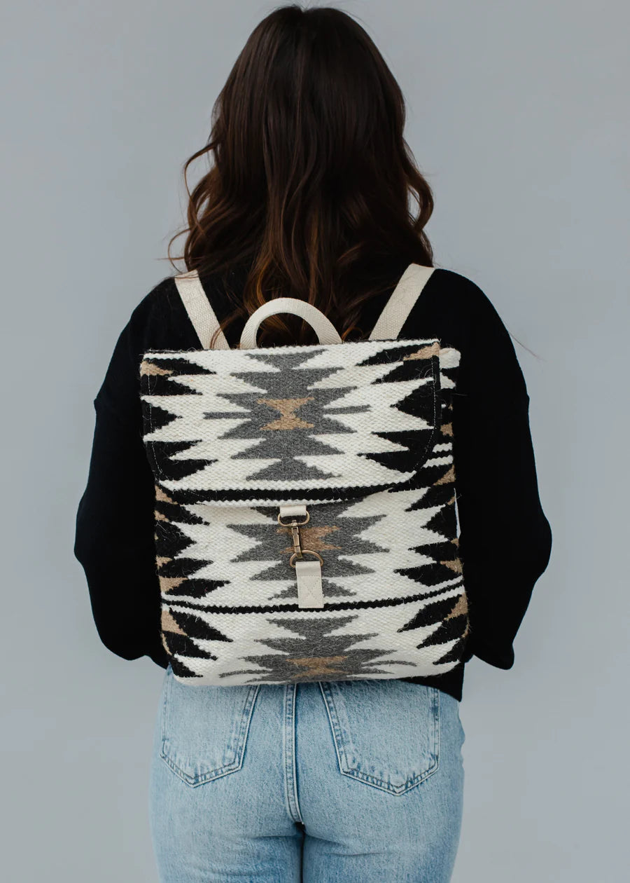 Woven Aztec Backpack