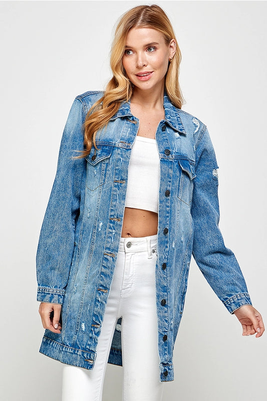 Delaney Long Denim Jacket