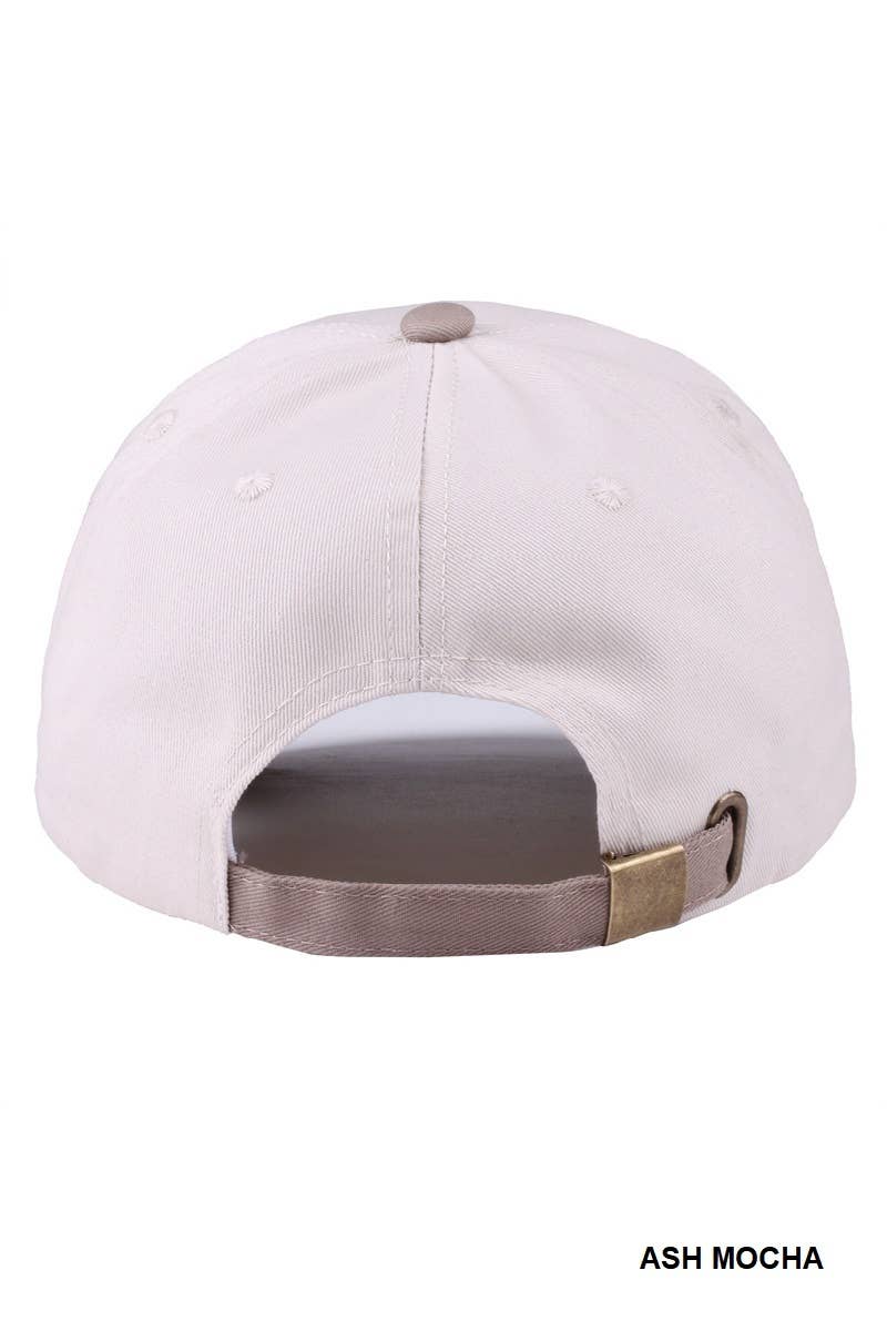 Just A Girl Who Loves Jesus Two-tone Canvas Cap: BLACK