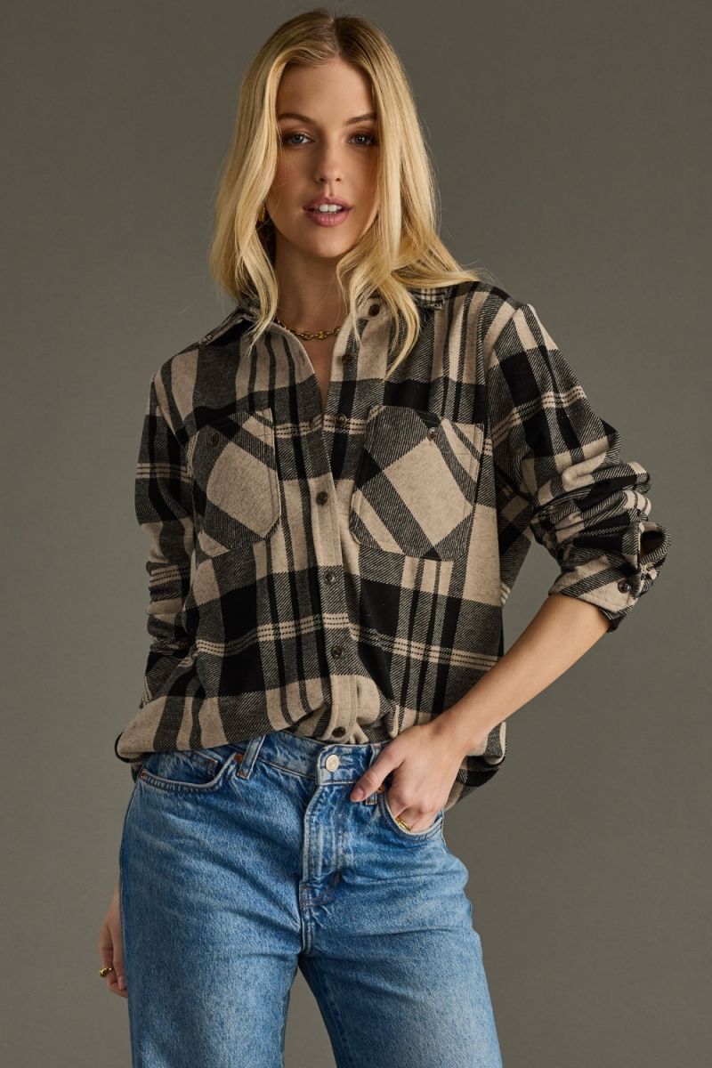Jillian Super Soft Button Up