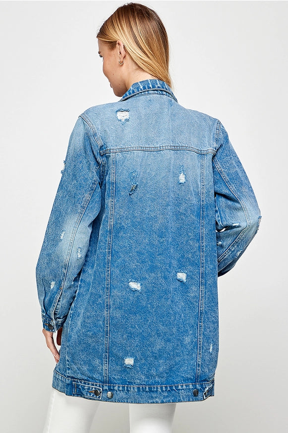 Delaney Long Denim Jacket