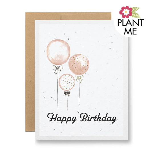 Plantable Seed Paper Greeting Card - Happy Birthday