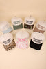 On My Worst Behavior Two Tone Canvas Cotton Cap: FLORAL