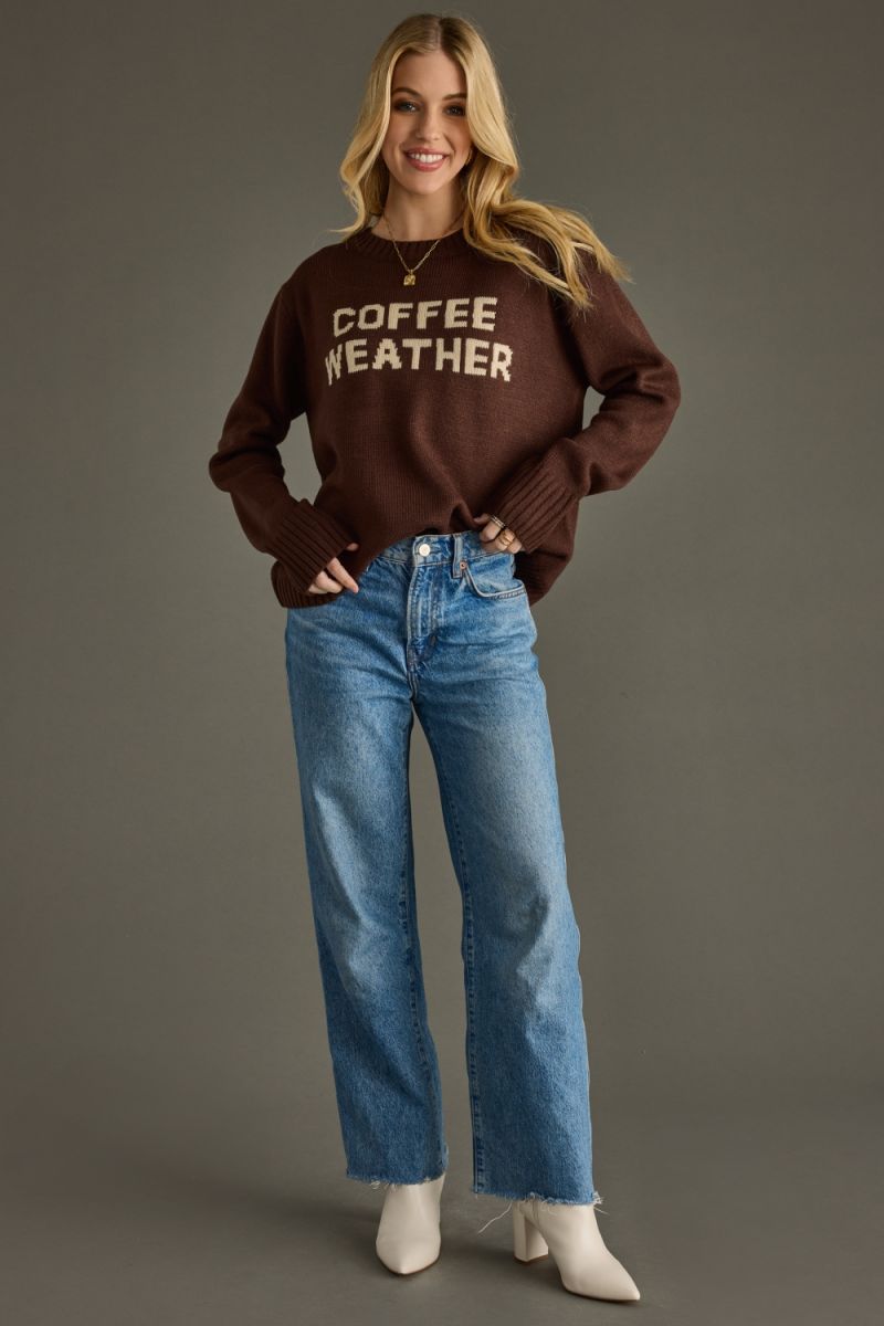 Coffee Weather Sweater Brown