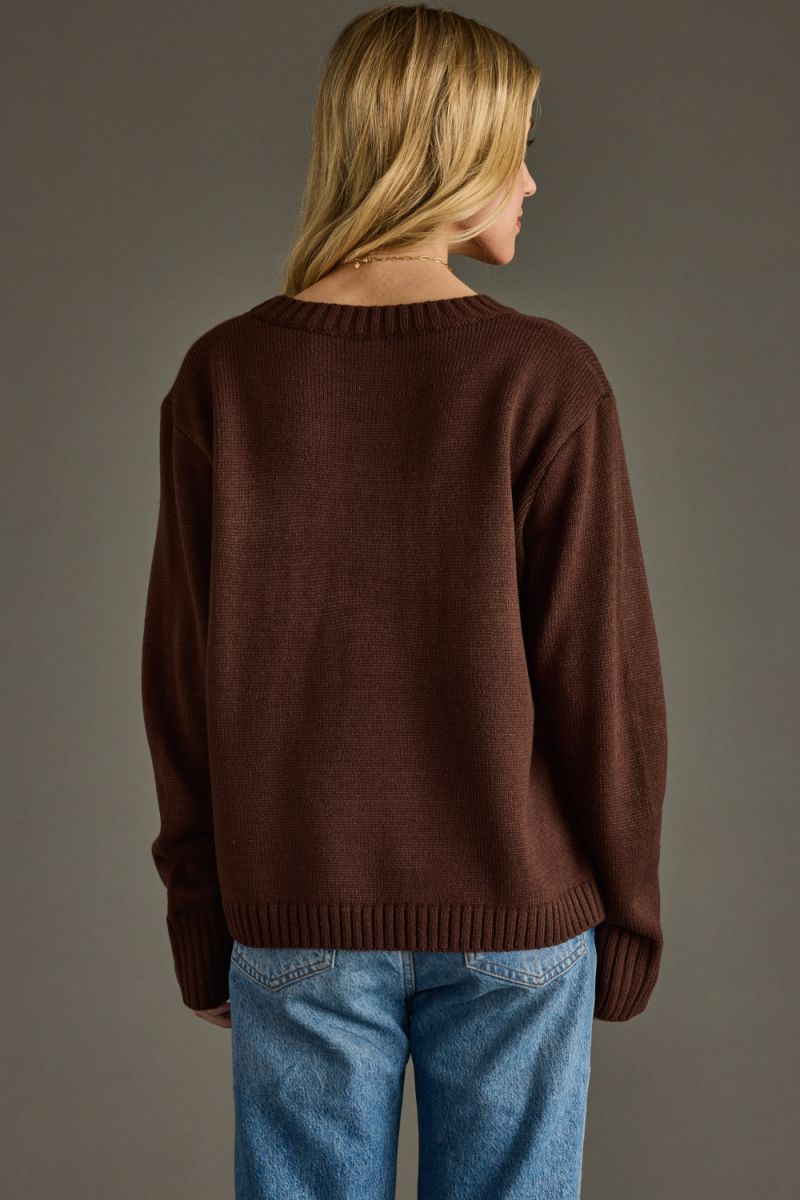 Coffee Weather Sweater Brown
