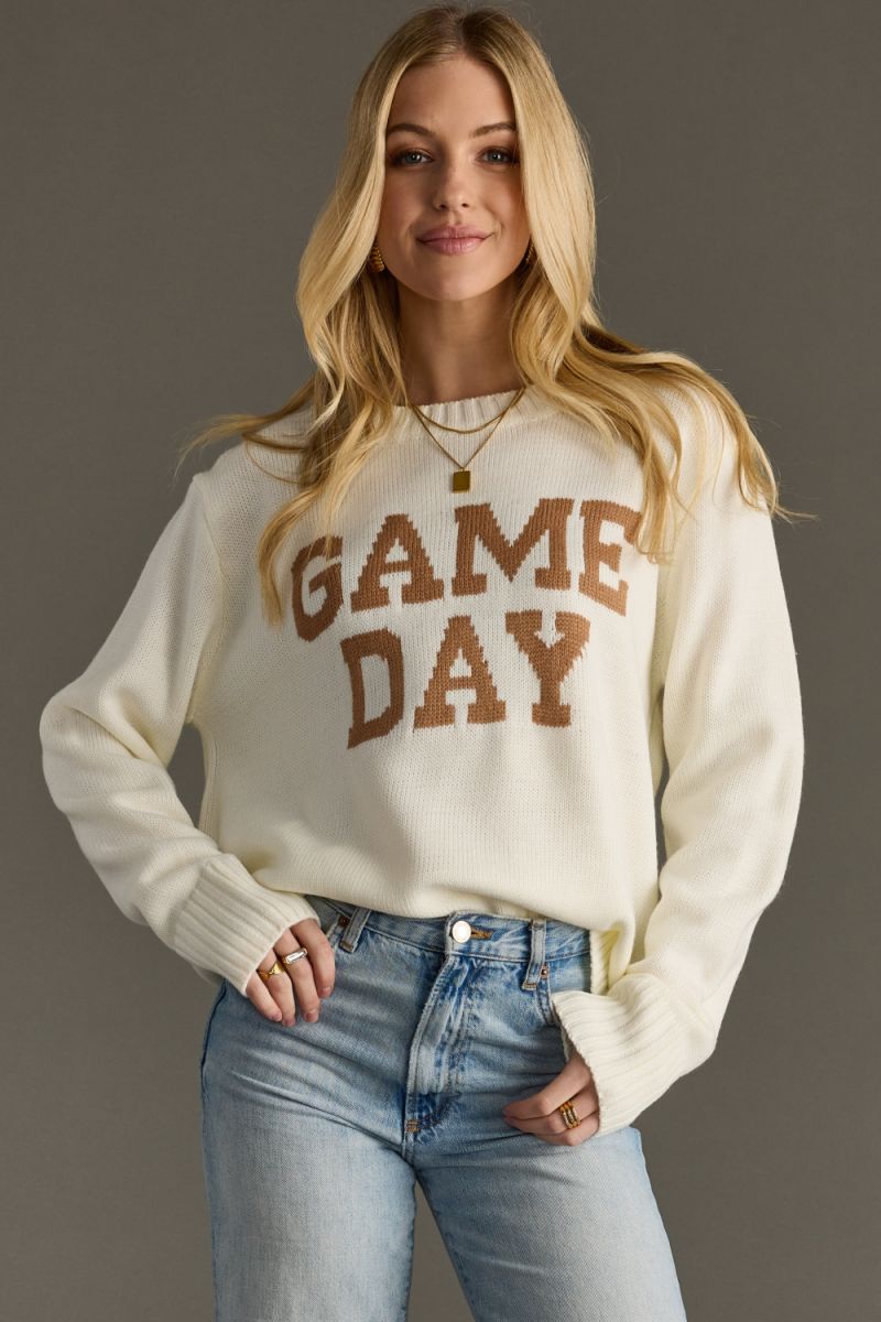 Game Day Sweater Ivory