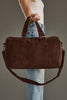 Corduroy Duffle Bag Brown