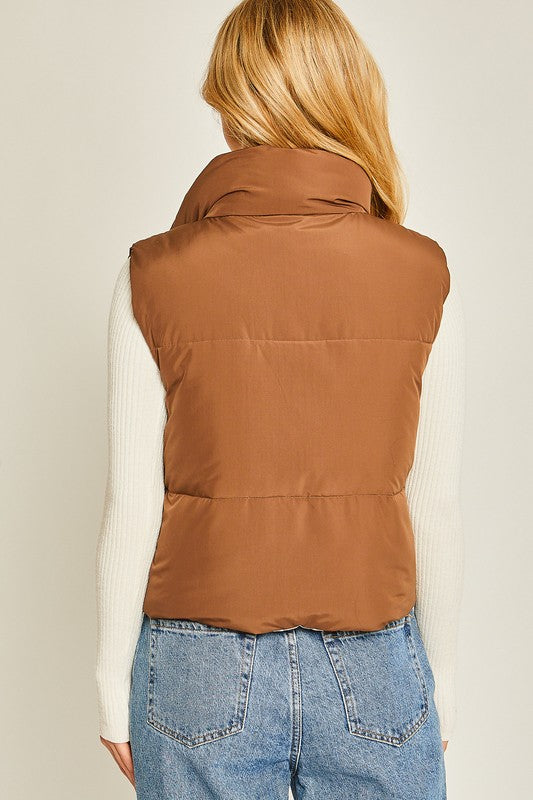 Heather Reversable Puffer Vest