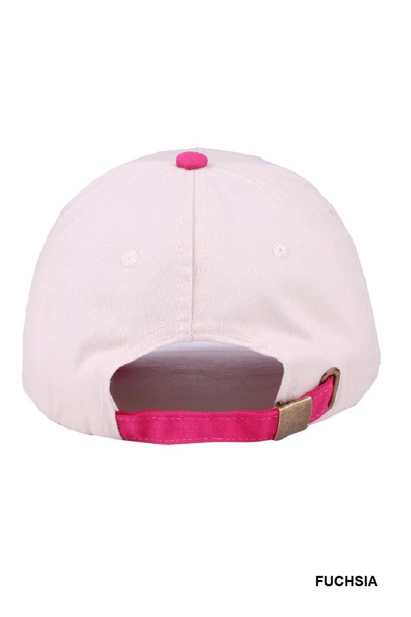 Tanned And Tipsy Two Tone Canvas Cotton Cap: ASH MOCHA