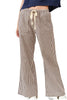 Striped Wide Pants: BROWN