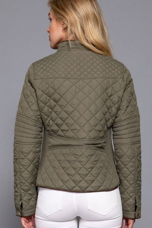 Hollie Quilted Jacket Olive