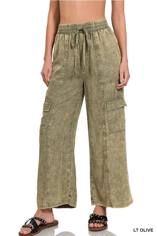 Elaine Cargo Pants Olive