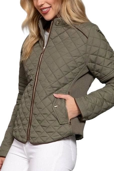 Hollie Quilted Jacket Olive