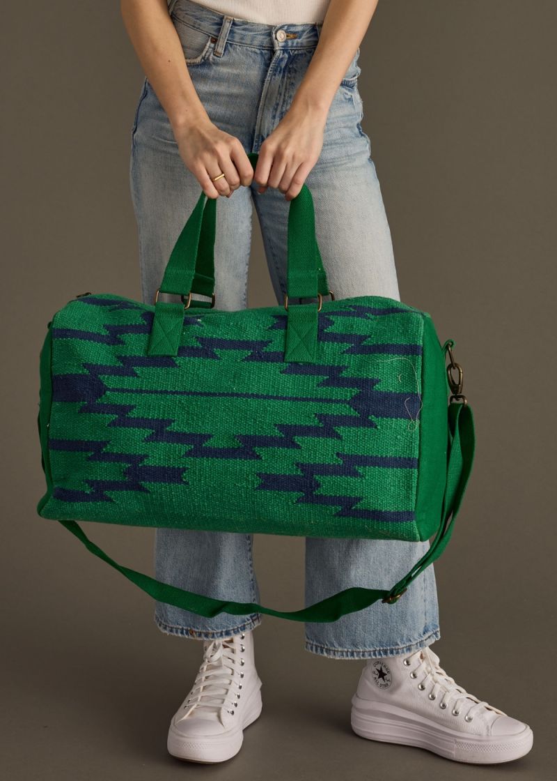 Aztec Woven Duffle Bag
