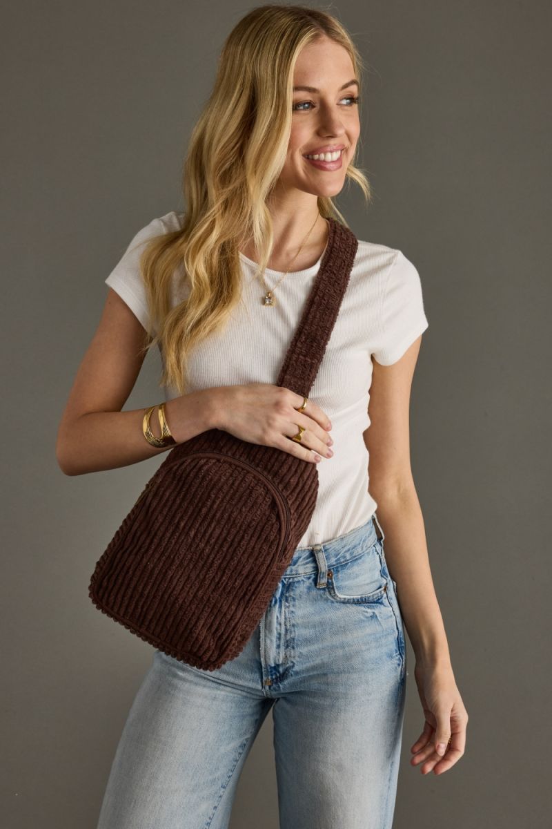 Corduroy Sling Bag