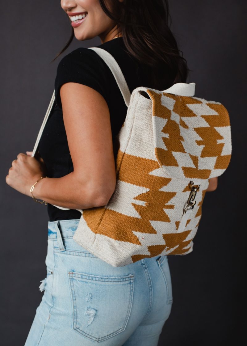 Aztec Woven Backpack