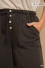 Plus Snow Wash Waistband Pants: ASH