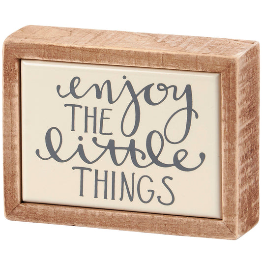 Little Things Box Sign Mini