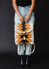 Aztec Woven Backpack Camel