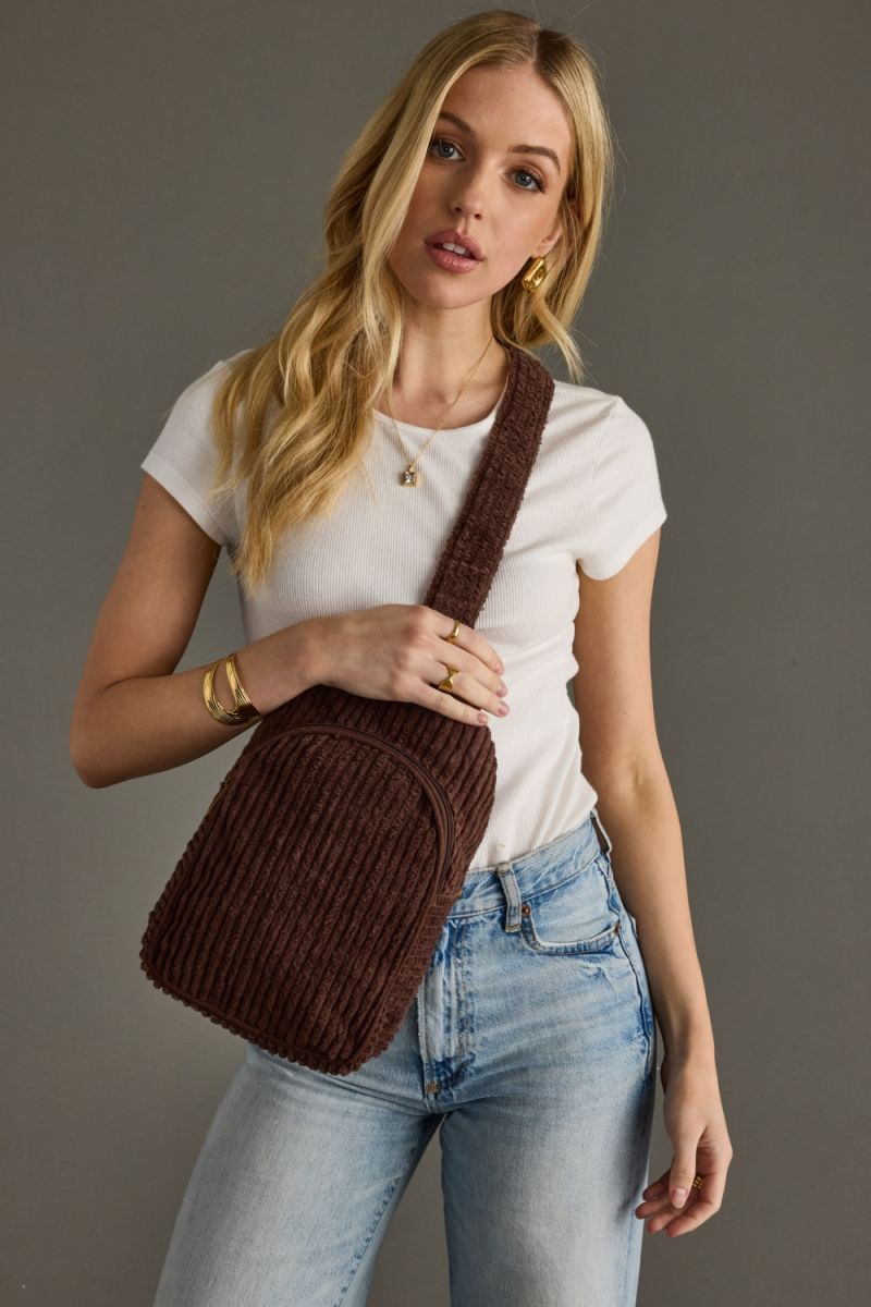 Corduroy Sling Bag