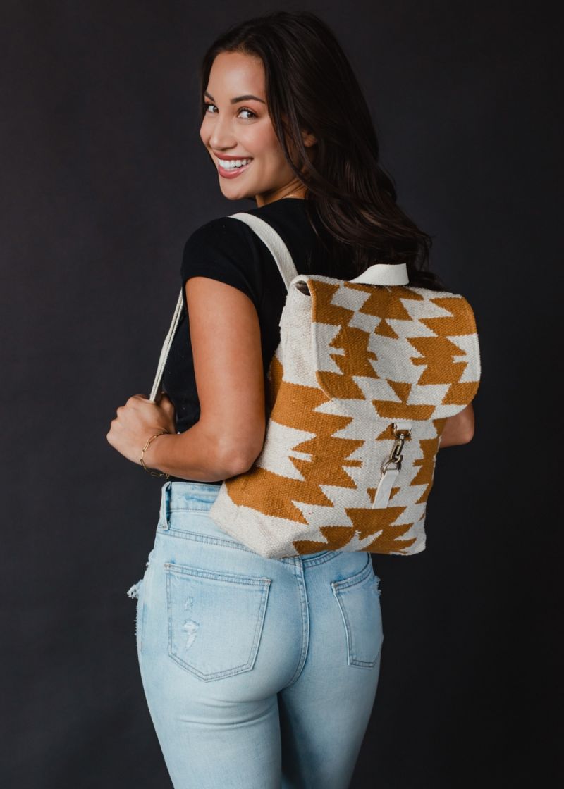 Aztec Woven Backpack