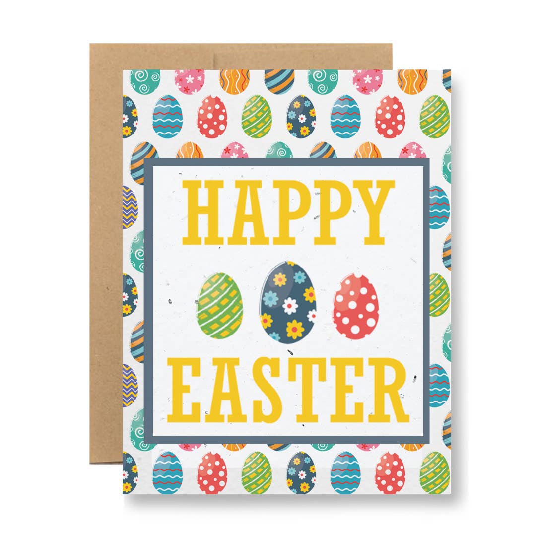 Plantable Seed Paper Greeting Card - Happy Easter