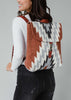 Aztec Woven Backpack Rust