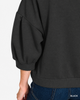 Scuba Dolman Sleeve Pullover: BLACK