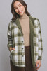 Corduroy Reversible Button Down Jacket: OLIVE