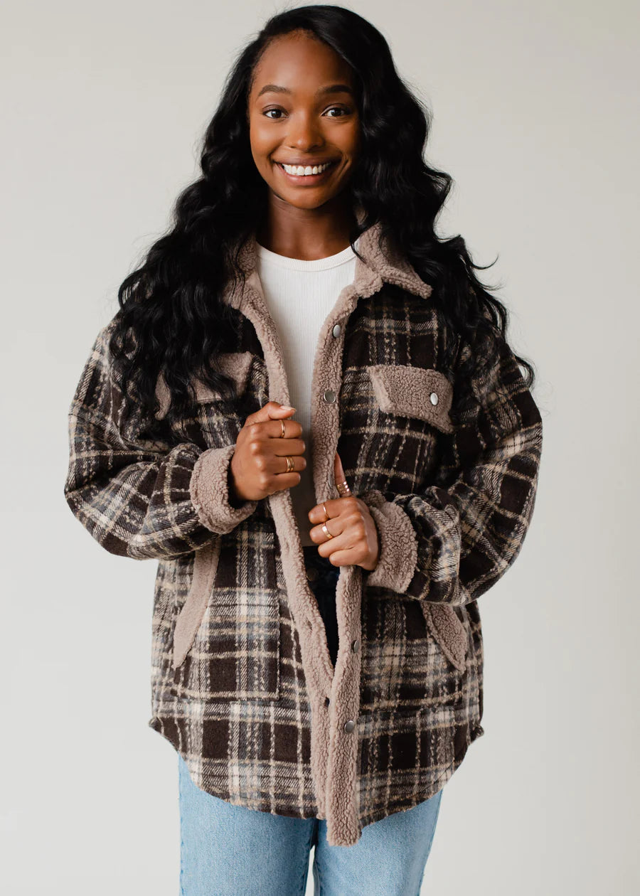 Brown Plaid Jacket