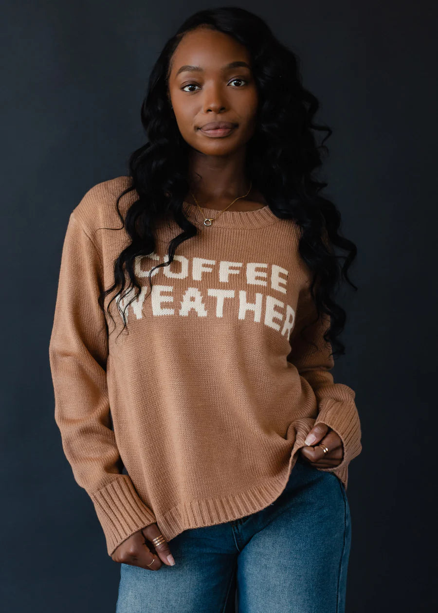 Coffee Weather Knit Sweater