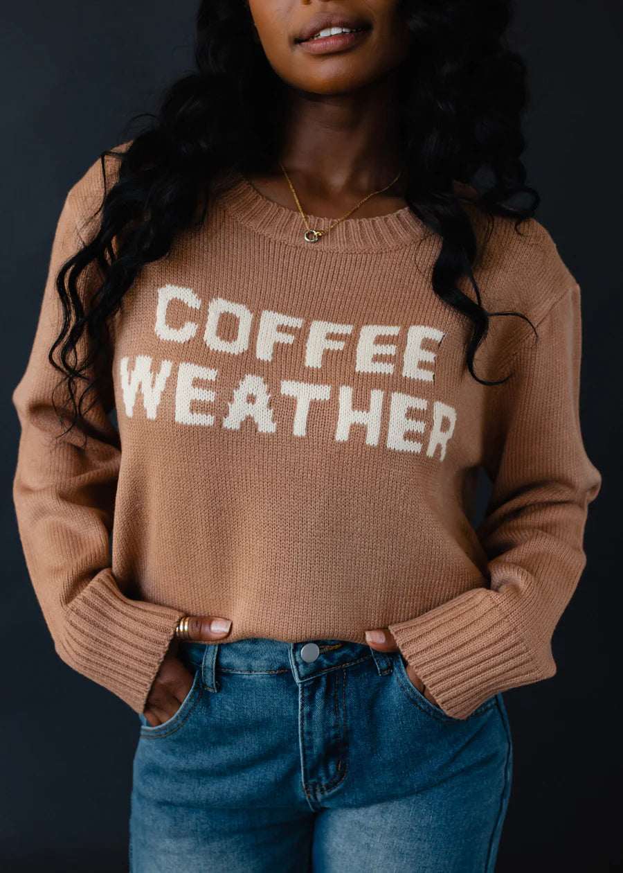 Coffee Weather Knit Sweater